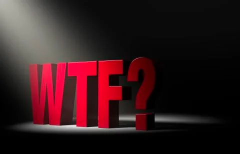Big WTF? Stock Illustration