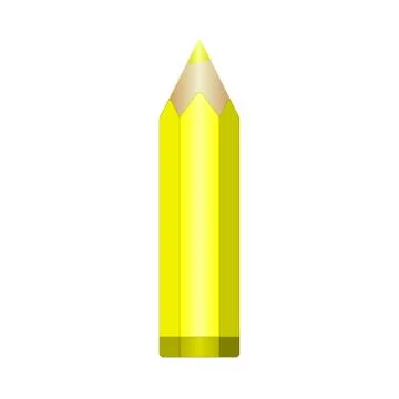 Big yellow pencil. EPS10 Vector Stock Illustration