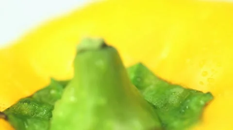 Big Yellow Pepper Stock Footage 10600527