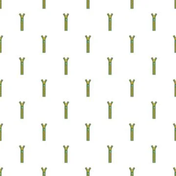 Big zip pattern seamless vector Stock Illustration