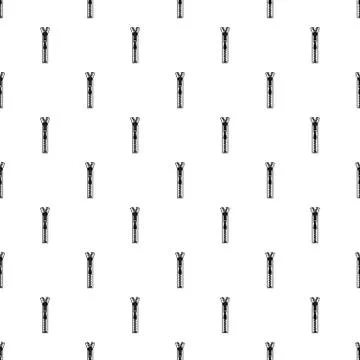 Big zip pattern seamless vector Stock Illustration