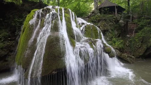 Bigar Waterfall, Romania. Stock Footage 137112634