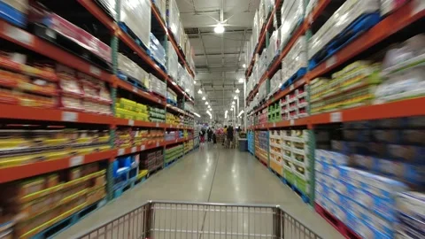 Bigbox Shopping Hyperlapse Stock Footage 228314548