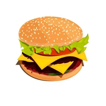 Bigburger vector illustration Stock Illustration