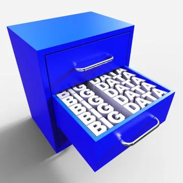 Bigdata Flow Stream Of Big Data 3d Rendering Stock Illustration