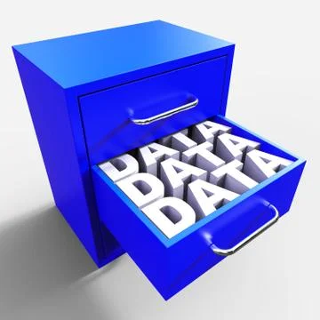 Bigdata Security To Protect Big Data 3d Rendering Stock Illustration