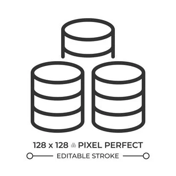 Bigdata storage line icon イラスト素材