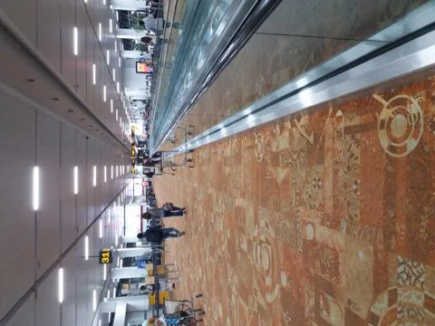 Bigest airport in india is a very clean Stock Photos