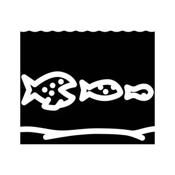 Bigger fish eating smaller fish food chain concept Stock Illustration