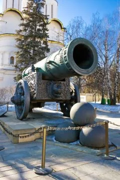 The biggest ancient cannon Stock Photos