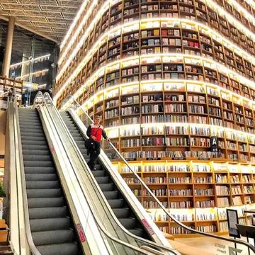 Biggest library Foto stock