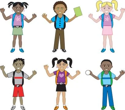 BigKids Stock Illustration
