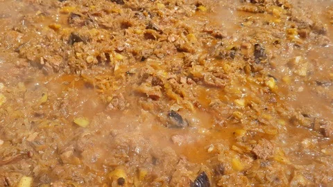 Bigos food closeup 스톡 동영상 90449480