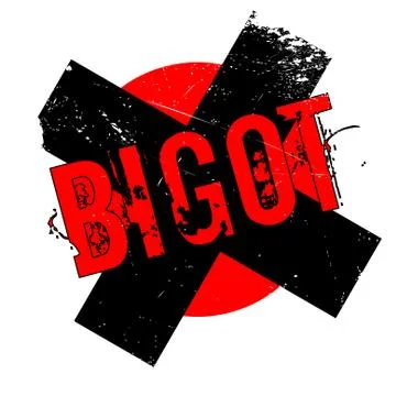 Bigot rubber stamp Stock Illustration