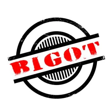 Bigot rubber stamp Stock Illustration