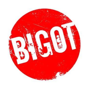 Bigot rubber stamp Stock Illustration