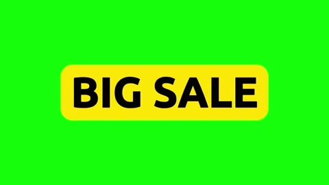 BigSale 1 on Greenscreen Stock Footage 231610703