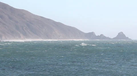 BigSur Coastline Long Shot Stockbeeldmateriaal 48237677