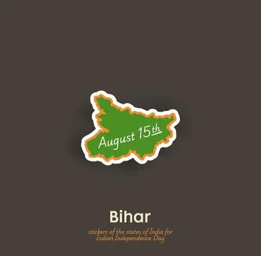 Bihar vector sticker Stock Illustration