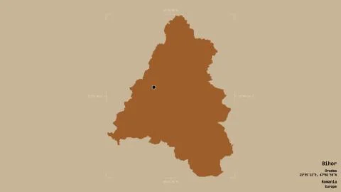 Bihor - Romania. Bounding box. Pattern Stock Illustration