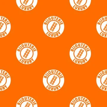 Bijouterie luxury pattern vector orange 스톡 일러스트
