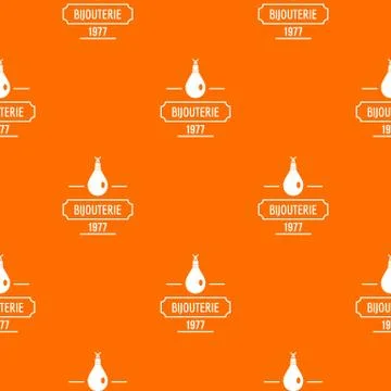 Bijouterie pattern orange 스톡 일러스트