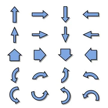 Bikablo - presentation scheme technique - Arrow set Stock Illustration