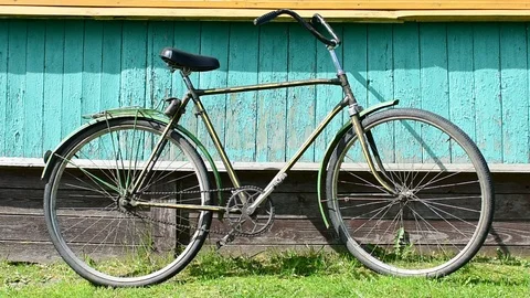 Bike against the wall Stock Footage 110833871