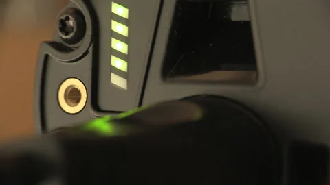 Bike Battery Loading - Plug - Led Lights Video stock 143119439