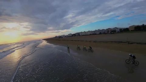 Bike beach Fpv Video stock 221414804