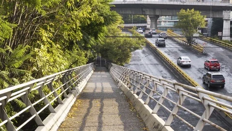 Bike Bridge Stock Footage 116055346