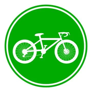 Bike button Stock Illustration