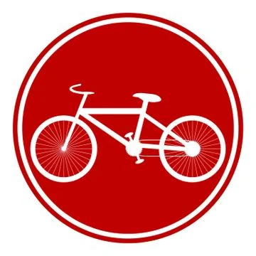 Bike button Stock Illustration