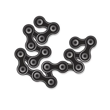 Bike chain Stock Illustration
