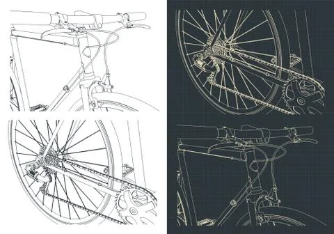 Bike close-up Stock Illustration