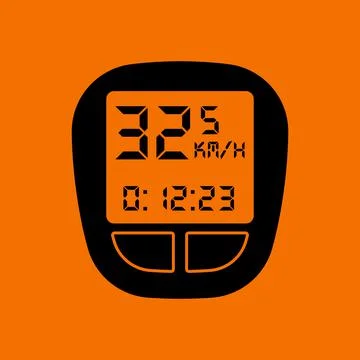 Bike Computer Icon Stock Illustration