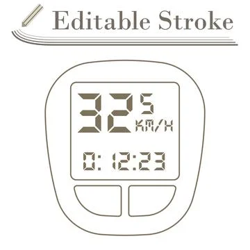 Bike Computer Icon Stock Illustration