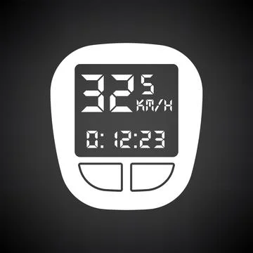 Bike Computer Icon 스톡 일러스트