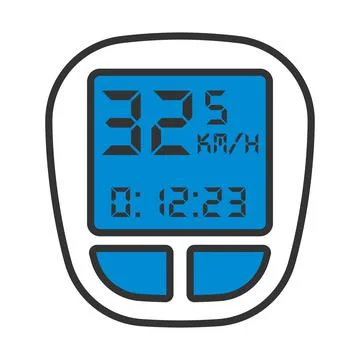 Bike Computer Icon Stock Illustration