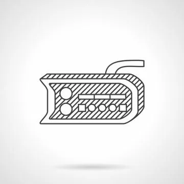 Bike dashboard line vector icon Stock Illustration