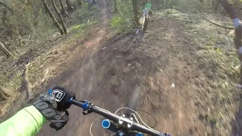 The bike fell Stock Footage 75397522