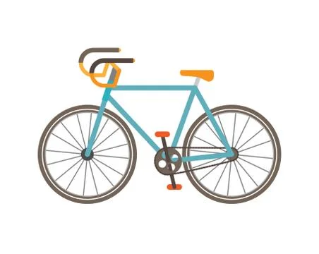 Bike flat vector illustration Stock Illustration