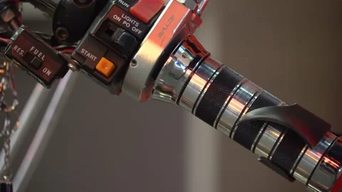 Bike Handle Close-Up Stock Footage 143855475