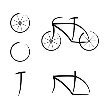 Bike Icon Vector Stock Illustration