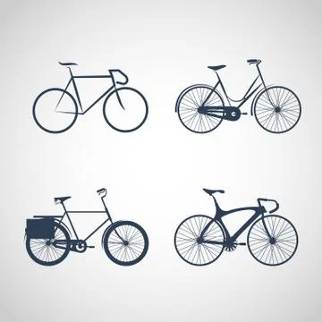 Bike icon vector Stock Illustration