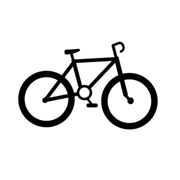 Bike icon vector logo template. simple icon. on white background Stock Illustration