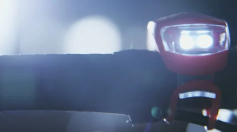 Bike light close-up Stock Footage 67672291