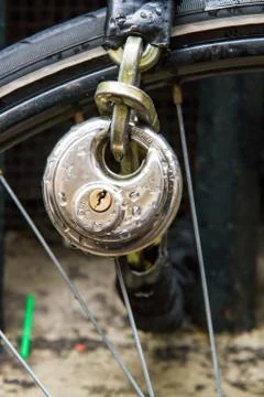 Bike lock Foto stock