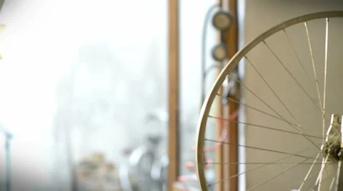 Bike mechanic at work Stock Footage 39891414