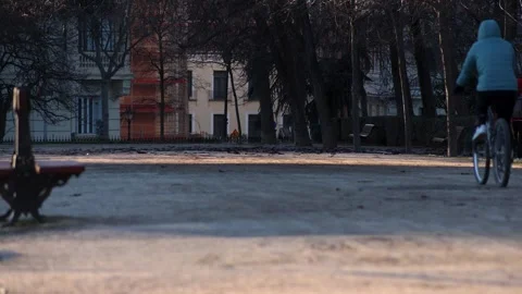 Bike in park Stock Footage 326419281